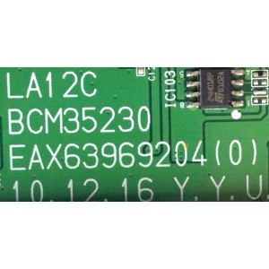 MAIN PARA SMART TV LG / NUMERO DE PARTE EBT6127600 / EAX63969204 / 61227600 / BCM35230 / BU0100582 / MODELO 47LW5500-UA.AUSYLJR